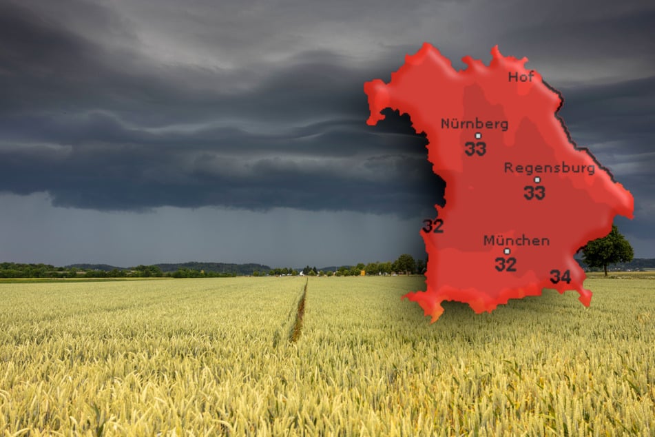 Da braut sich was zusammen: In Bayern werden schwere Gewitter erwartet.