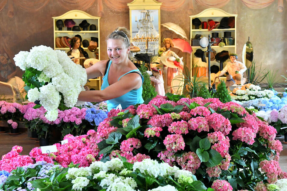 Gärtnerin Sylvia Bär (36) bei der Arbeit.
