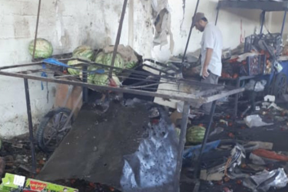 Das türkische Außenministerium teilte auf Twitter Bilder des Unglücks in Syrien.