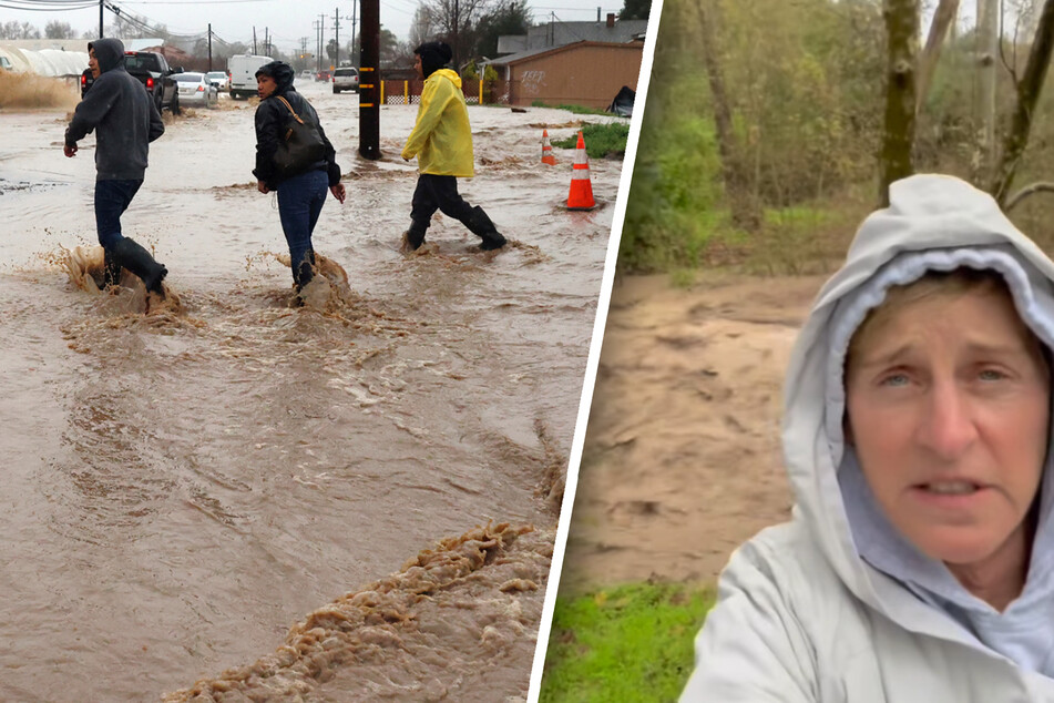 Heftige Überschwemmungen in Kalifornien: Moderatorin filmt die Katastrophe