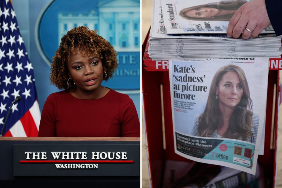 White House Press Secretary Karine Jean-Pierre addressed the controversy surrounding a manipulated photo of Britain's Princess Kate.