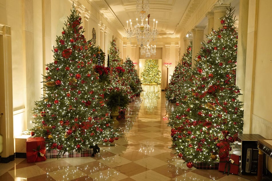 Prunk ohne Ende: So weihnachtlich sieht's im Weißen Haus aus