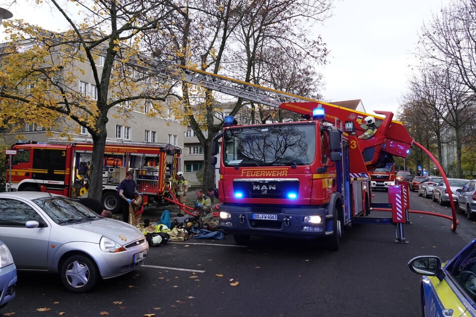 In der Johannstadt kam es am Donnerstagmorgen zu einem Wohnungsbrand.