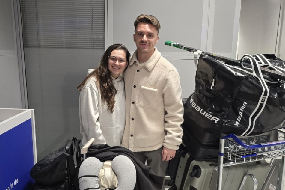 Maxim Trepanier (26) kam mit seiner Frau Audrey in Crimmitschau an.