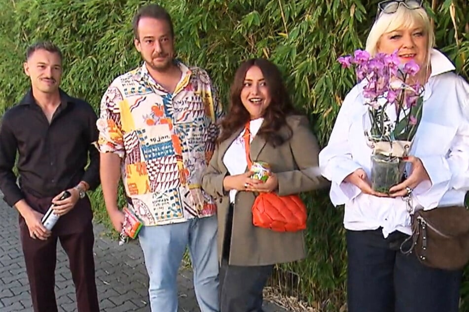 Das Bild zeigt vier der fünf Kandidaten von "Das perfekte Dinner": Max (28, v. l. n. r.), Markus (36), Turina (35) und Petra (66).