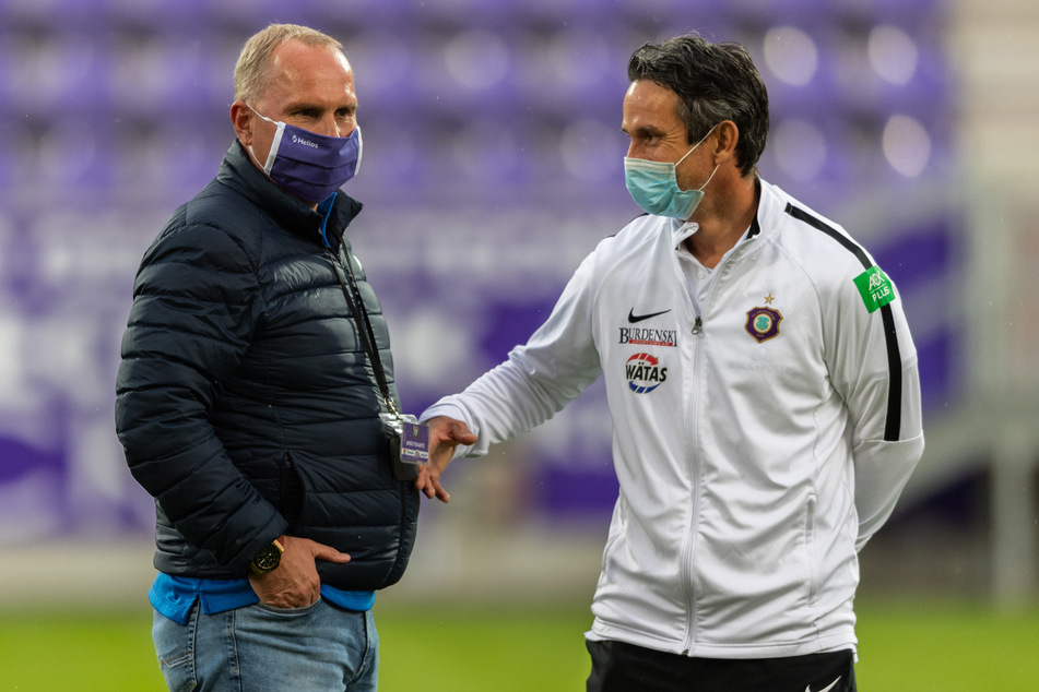 Einen kleinen Seitenhieb an Trainer Dirk Schuster gab es auch von Präsident Helge Leonhardt.