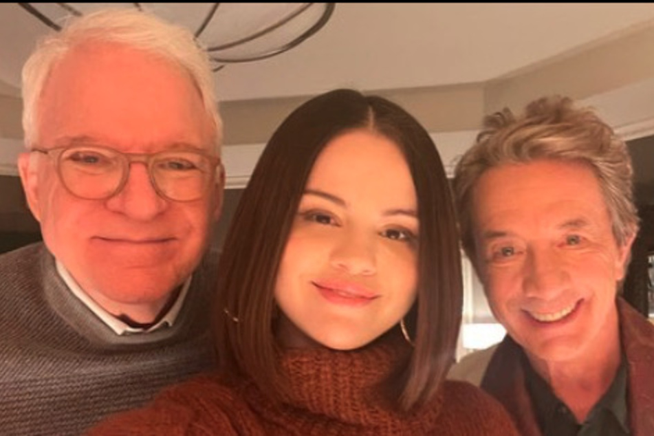 (From l. to r.) Steve Martin, Selena Gomez, and Martin Short are back to solve another mystery in the second season of Only Murders in the Building.