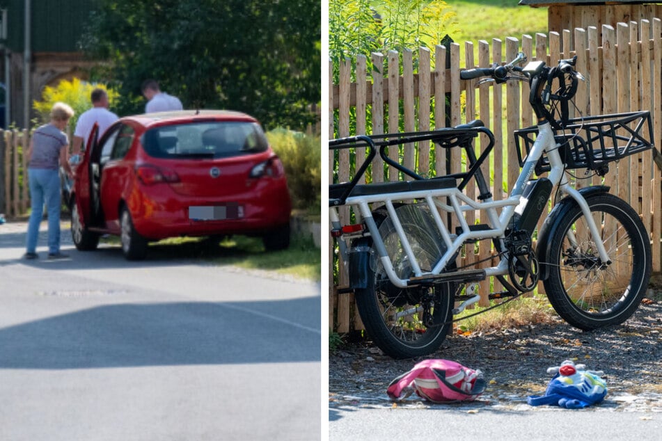 Frau und drei Kinder auf E-Bike von Opel-Fahrerin erfasst: Seniorin steuert einfach weiter