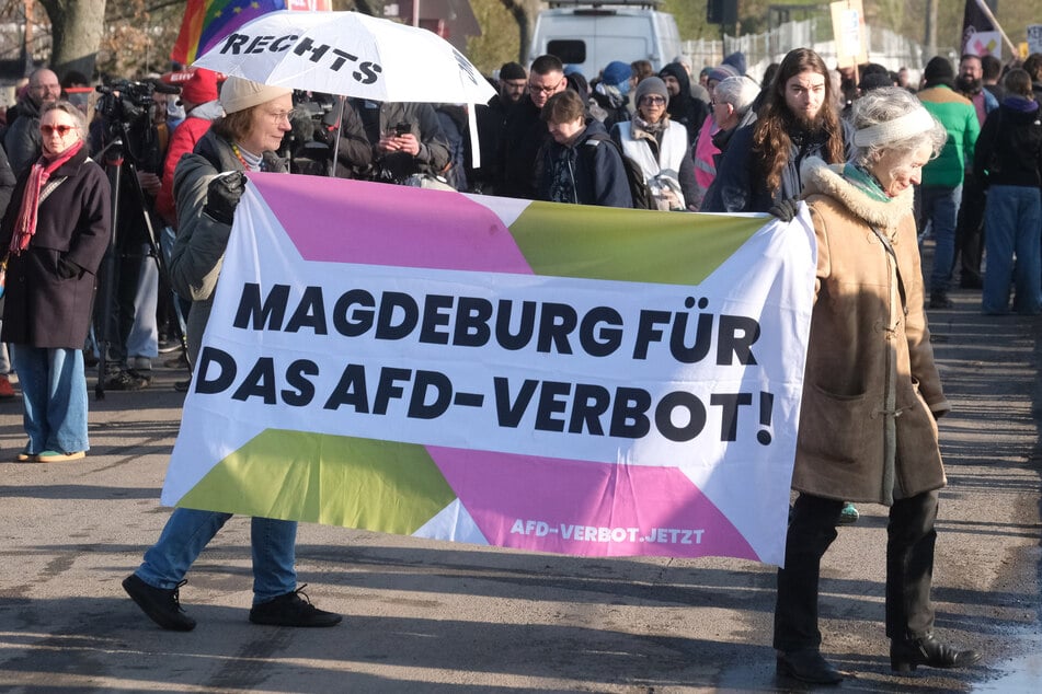 Der AfD-Landesparteitag wurde von Demos gestört.