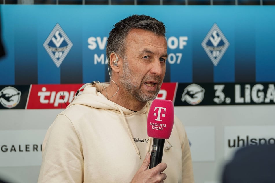 Ließ nach dem Mannheim-Spiel bei MagentSport Dampf ab: Aue-Trainer Christoph Dabrowski (47).