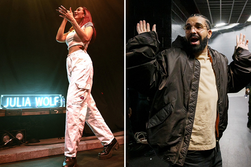 Julia Wolf (l) and Drake are two of the many artists releasing new music this week.