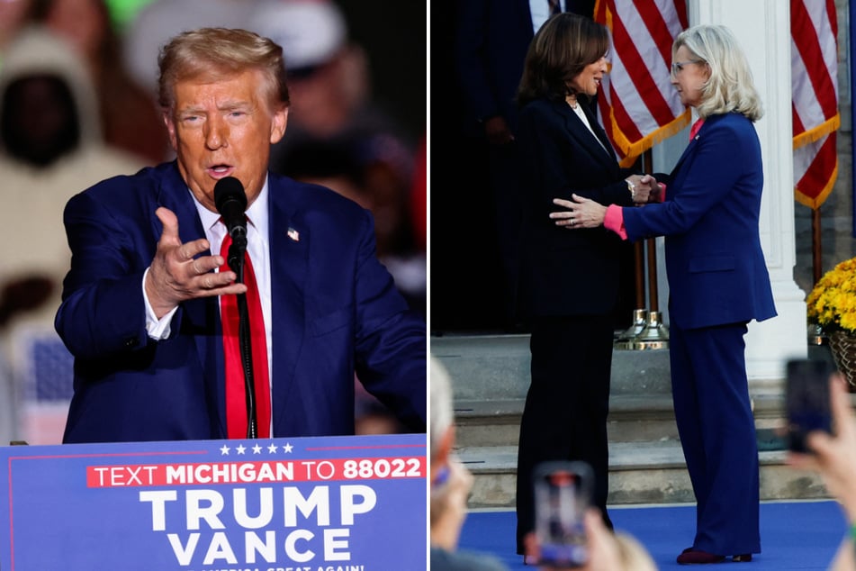 Harris backed by Liz Cheney at Wisconsin rally as Trump lies about Hurricane Helene response