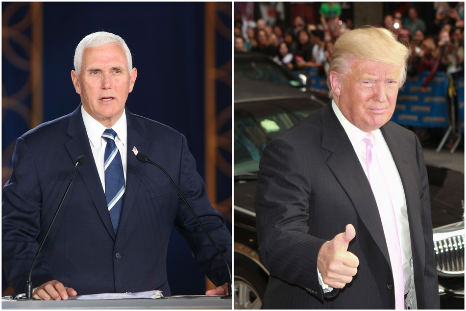 Donald Trump (r.) has come out in defense of his former Vice President Mike Pence after classified documents were discovered at Pence's Indiana home.