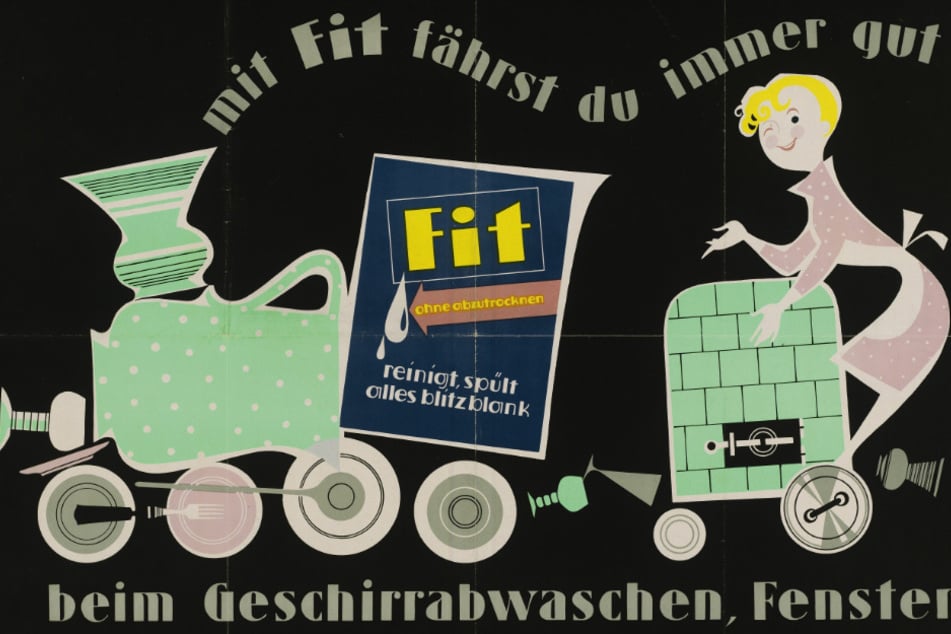 "Mit Fit fährst du immer gut": So sah fit-Werbung in den 1950er-Jahren aus.