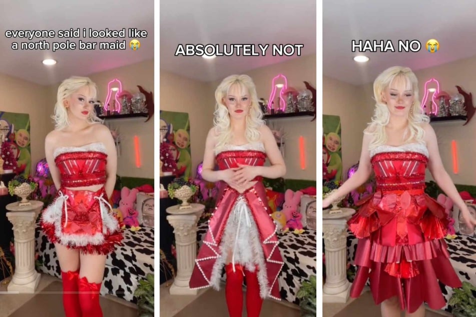 Christmas comes to TikTok with wrapping paper fashion trend