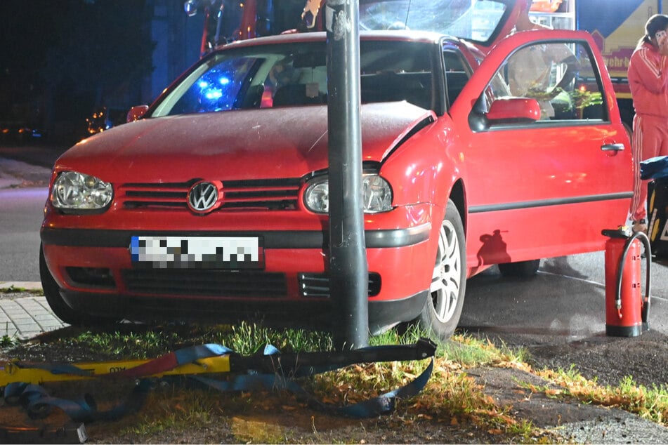 Auch ein beteiligter VW kam nicht unbeschadet davon.