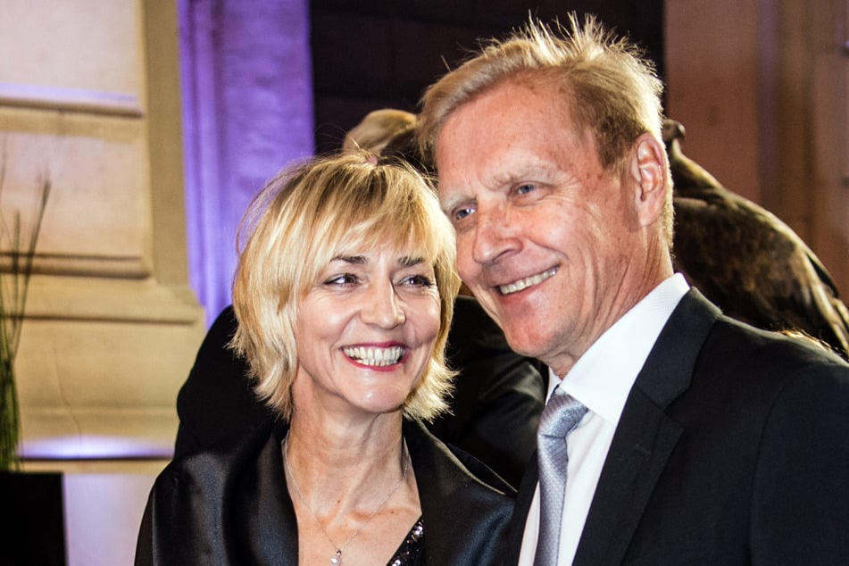 Heike Drechsler (56) und ihr Mann Arto Bryggare (62), hier im Jahr ihrer Hochzeit 2018, kennen sich schon seit über 30 Jahren. (Archivbild)
