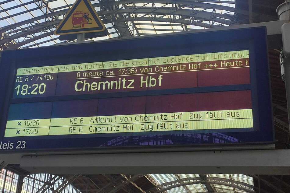 Zugausfälle sind auf der Strecke zwischen Chemnitz und Leipzig keine Seltenheit.