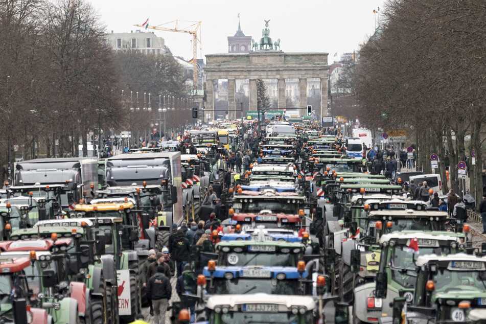 Schon im Dezember machten die Bauern in Berlin mobil. (Archivbild)