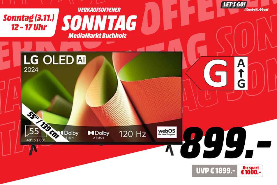 55-Zoll LG-Fernseher für 899 statt 1.899 Euro.