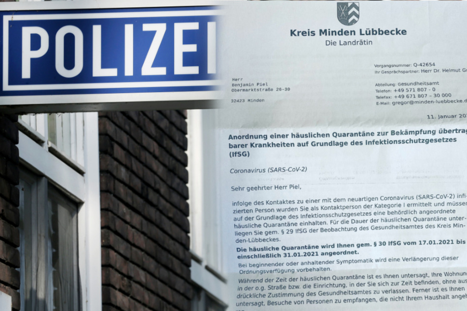 Unbekannte haben vier Menschen mit diesem gefälschten Schreiben in die Quarantäne geschickt. Chefredakteur Benjamin Piel erstattete Anzeige.