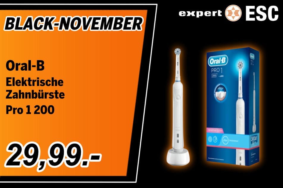 Die Oral-B Zahnbürste Pro 1-200 für 29,99 Euro.