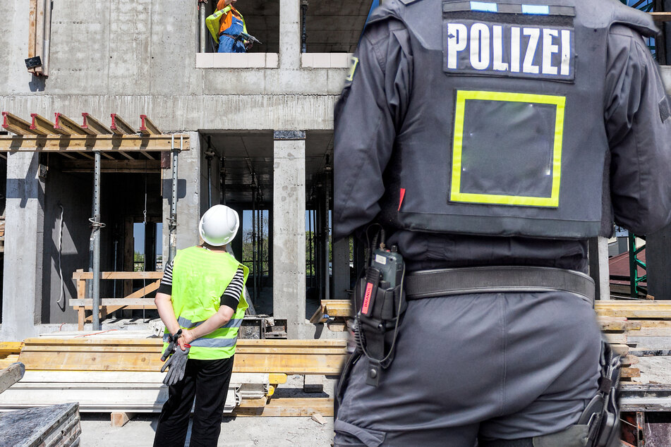 Fotomontage: Die Polizei schließt einen Arbeitsunfall oder Fremdeinwirkung nach eigenen Angaben aus (Symbolbild).