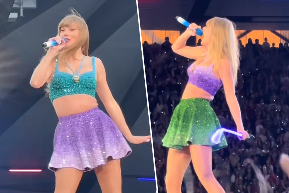 Taylor Swift has continually changed up her color combos for her 1989-era ensembles.