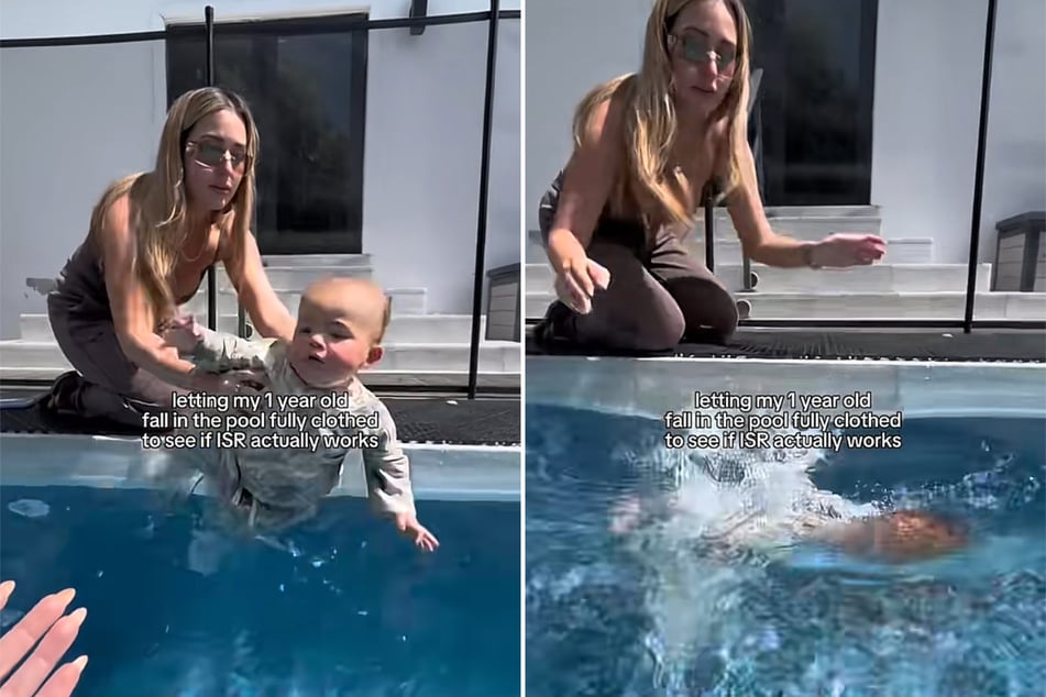 Ohne Vorwarnung ließ sie ihren Säugling James ins Wasser fallen …