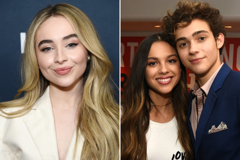 Sabrina Carpenter (l.) sparked dating rumors with Joshua Bassett (r.) shortly after his alleged split from Olivia Rodrigo.