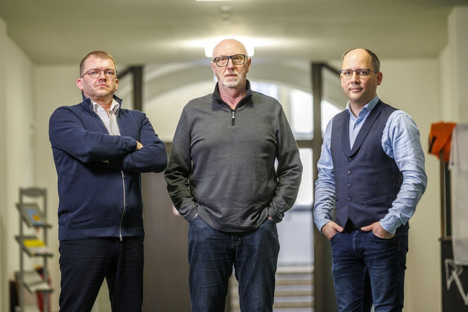 Diese Stadträte wollen die Klimaziele kippen: Robert Reschke (40, TZ), Veit Böhm (60, CDU) und Jens-Uwe Zastrow (50, FDP, v.l.).