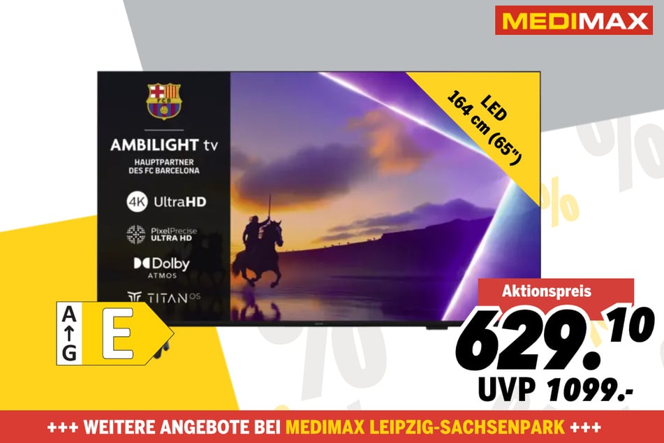 65-Zoll Philips-Fernseher 65PUS8500/12 für 629,10 statt 1.099 Euro.