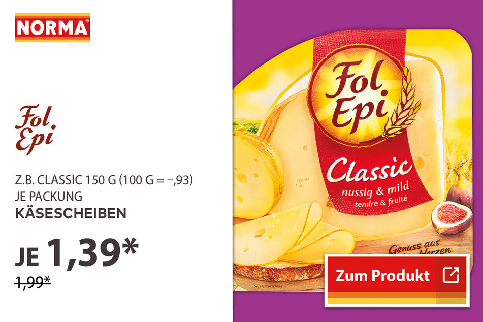 Käsescheiben für 1,39 Euro