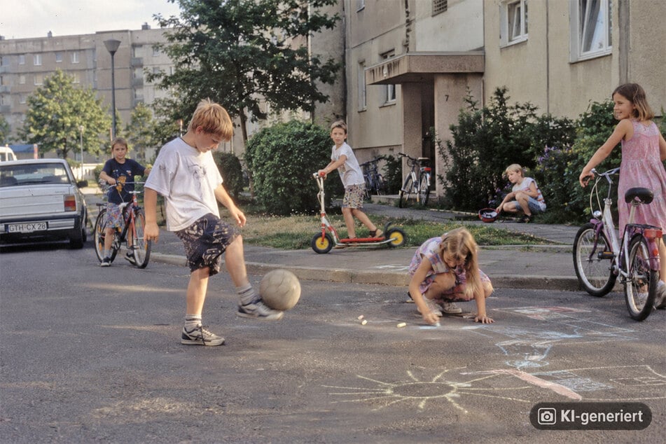 Früher ein vertrautes Bild: Kinder treffen sich vor der Haustür und verbringen ihre Freizeit auf der Straße.