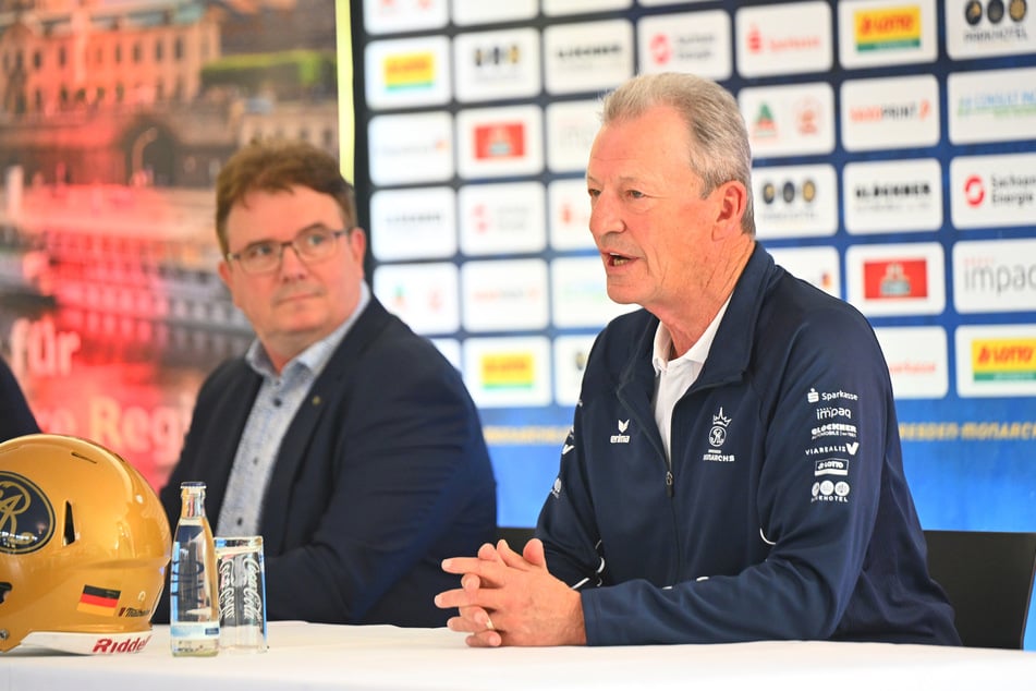 Sören Glöckner (57, l.) und Greg Seamon (69, r.) plauderten bei der ersten PK des Jahres offen.