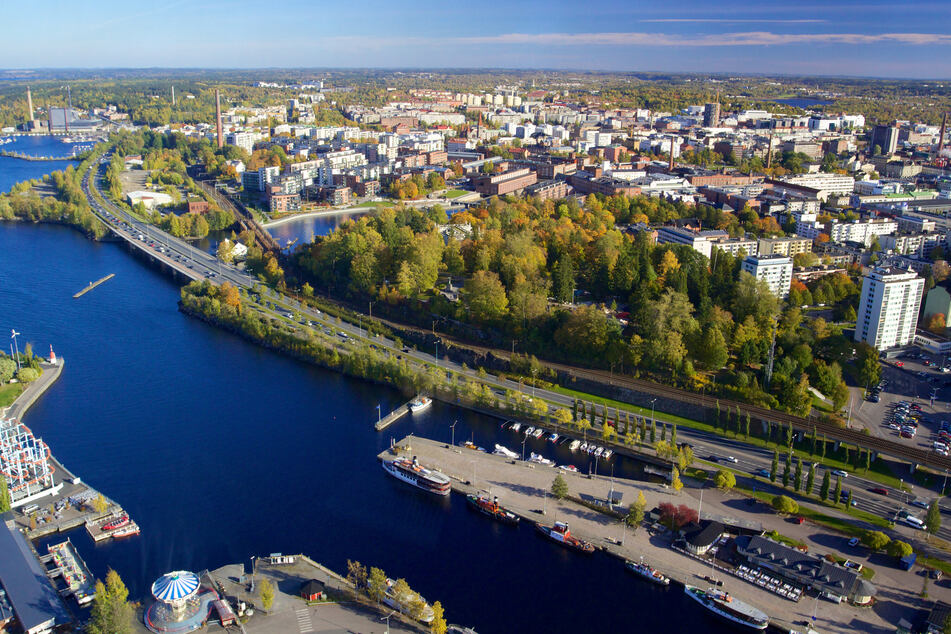 Blick über Tampere. Die Partnerschaft mit Chemnitz besteht schon mehr als 60 Jahre.