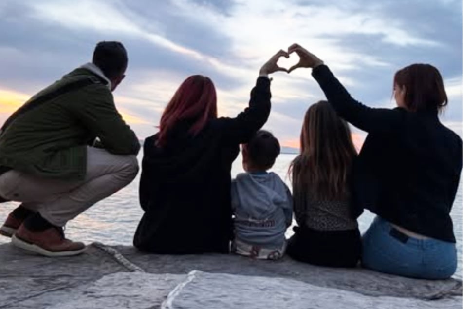 Anne Wünsche und Karim El Kammouchi haben einen gemeinsamen Sohn, Annes beiden Töchter stammen aus früheren Beziehungen.