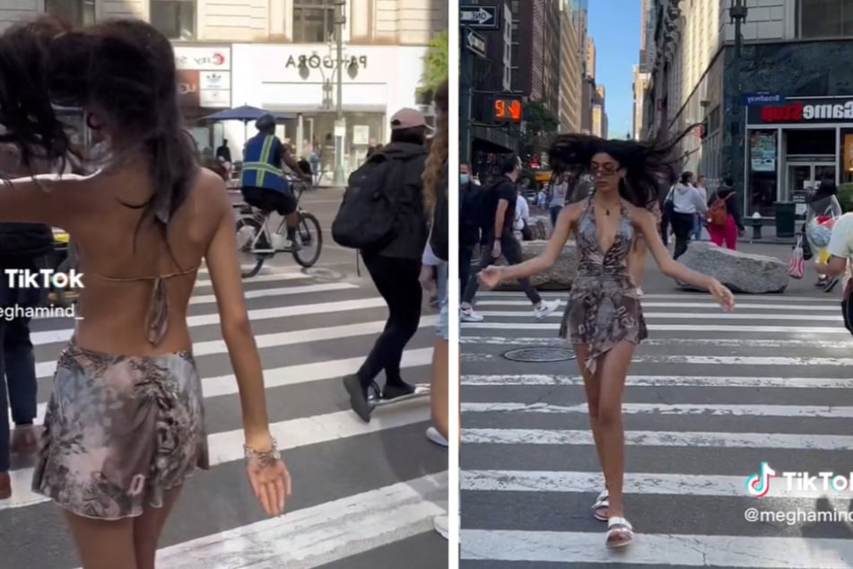 In ihrem letzten Video sieht man Megha Thakur (†21) auf den Straßen von New York City.