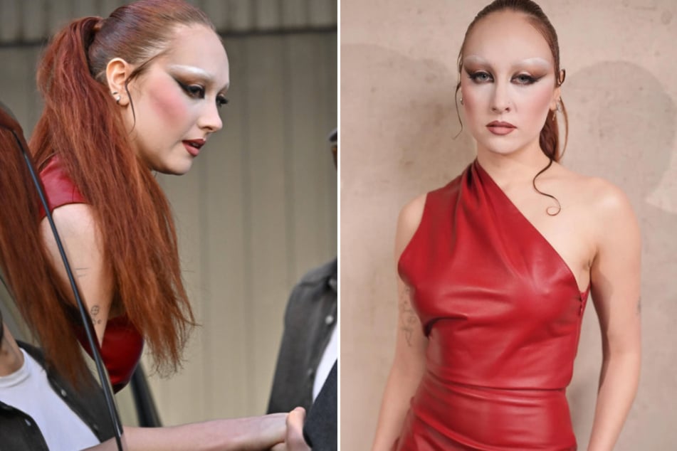 Chappell Roan suffered a major NSFW wardrobe malfunction at Paris Fashion Week when her red leather dress split directly down the back.