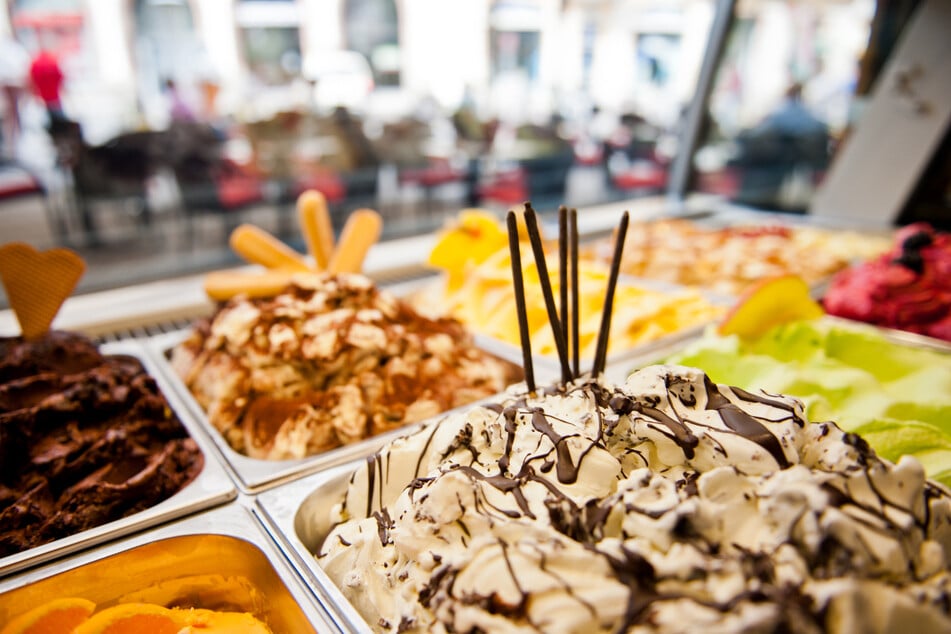 Eine riesige Auswahl an Eissorten versüßt den Gästen stets den Tag.