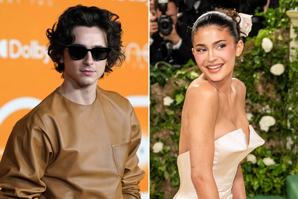 Kylie Jenner (r.) and Timothée Chalamet were spotted enjoying a rare dinner date in the Big Apple over the weekend.