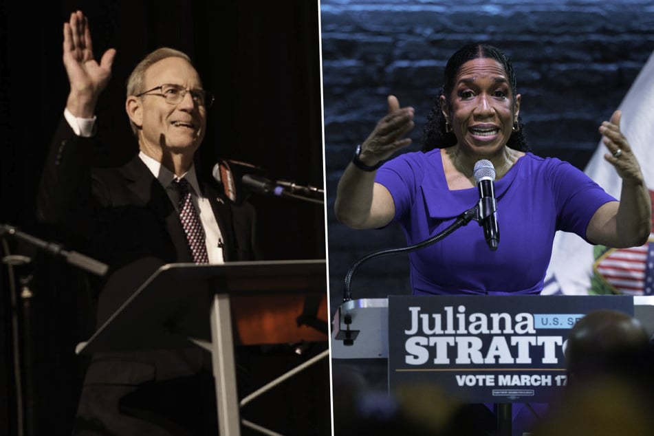 Republican nominee Don Tracy (l.) will go head to head with Illinois' Democratic Lieutenant Governor Juliana Stratton for US Senate.