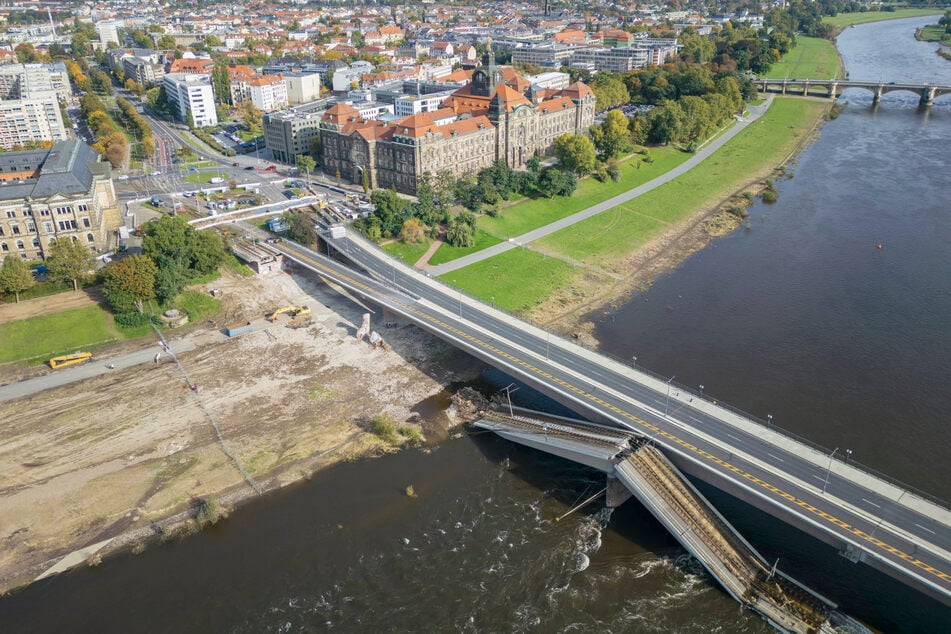 Am 11. September stürzte die Carolabrücke ein - die Folgen wirken in der ganzen Stadt nach.