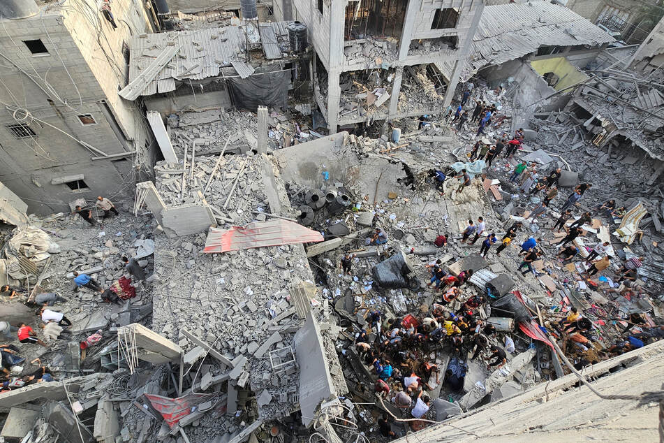 Gaza's Jabalia refugee camp was hit by deadly Israeli airstrikes for a third consecutive day on Thursday.