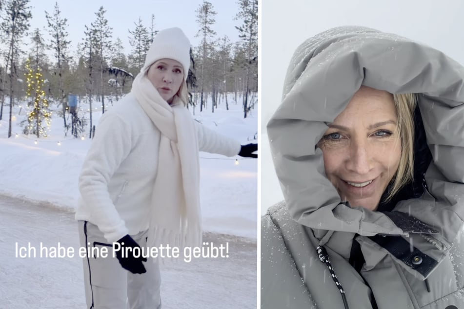 Wie viele ihrer Fans bereits vermutet hatten, hat Rakers in Lappland gedreht.