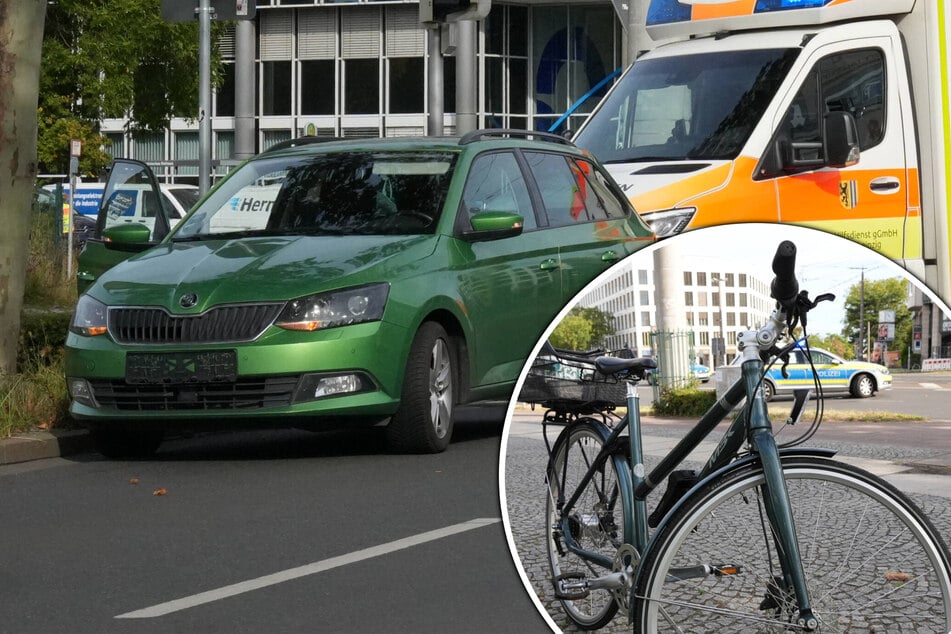 Prager Straße kurzzeitig gesperrt: Skoda kollidiert mit Radfahrerin