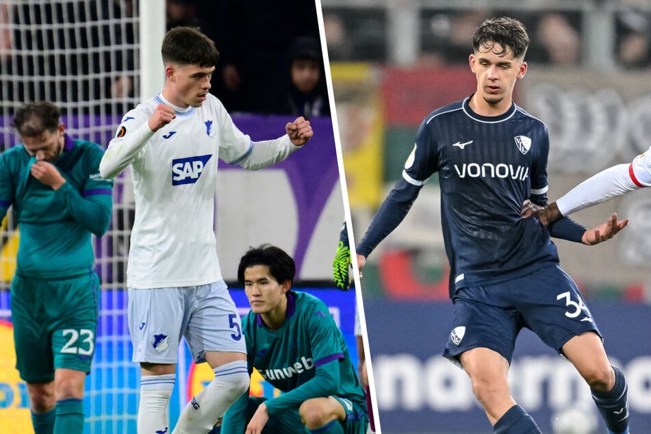 Luca Erlein (18, l.) von der TSG Hoffenheim II sowie Cajetan Lenz (19) stehen bei Eintracht Frankfurt hoch im Kurs.