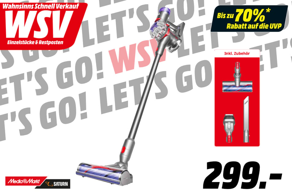 Dyson-Staubsauger für 299 Euro.