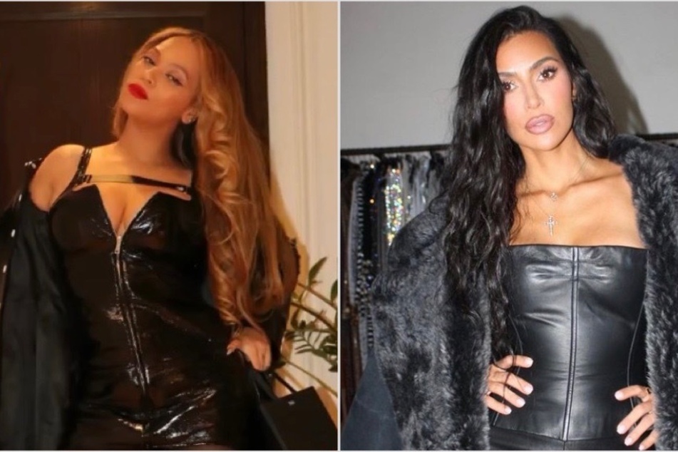 While sipping on martinis with her family, Kim Kardashian (r.) reflected on the time she got drunk at Beyoncé's party.