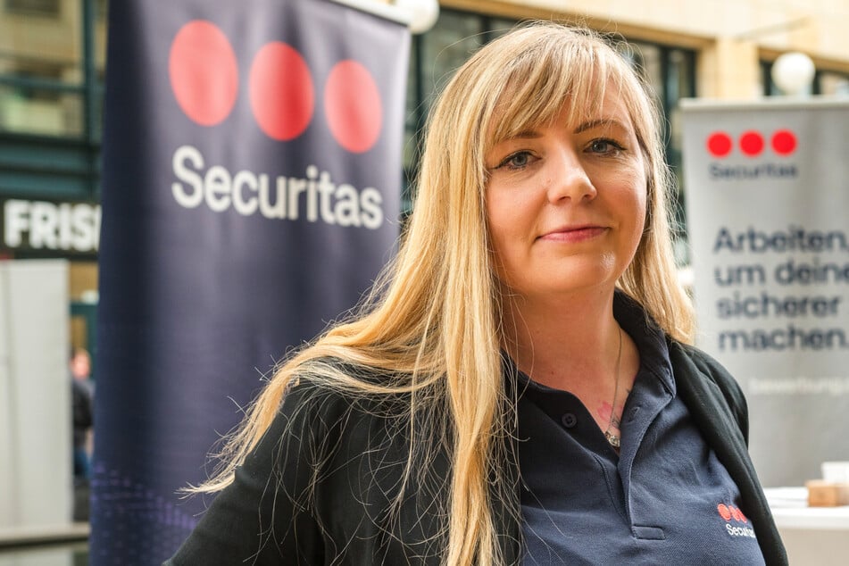 Bei Dana Gesche (35) von der Security-Firma Securitas wurden vier Bewerbungen abgegeben.